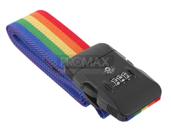 רצועה צבעונית לקשירת מזוודה נעילת מספרים