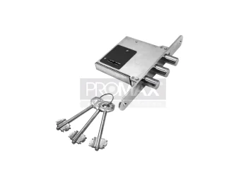 מנעול עליון לדלת ביטחון רב בריח אורגינל (חזית עגולה)