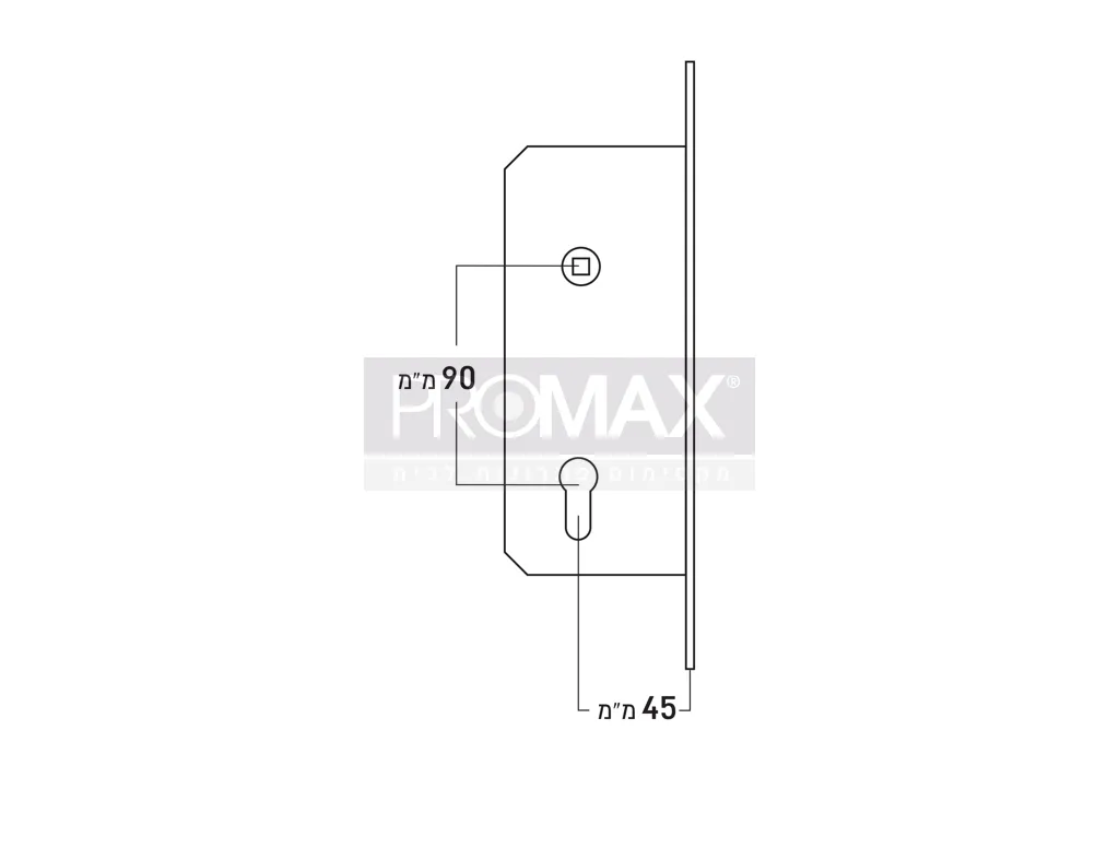 סט מנעול וצילינדר בבליסטר מיוחד PROMAX