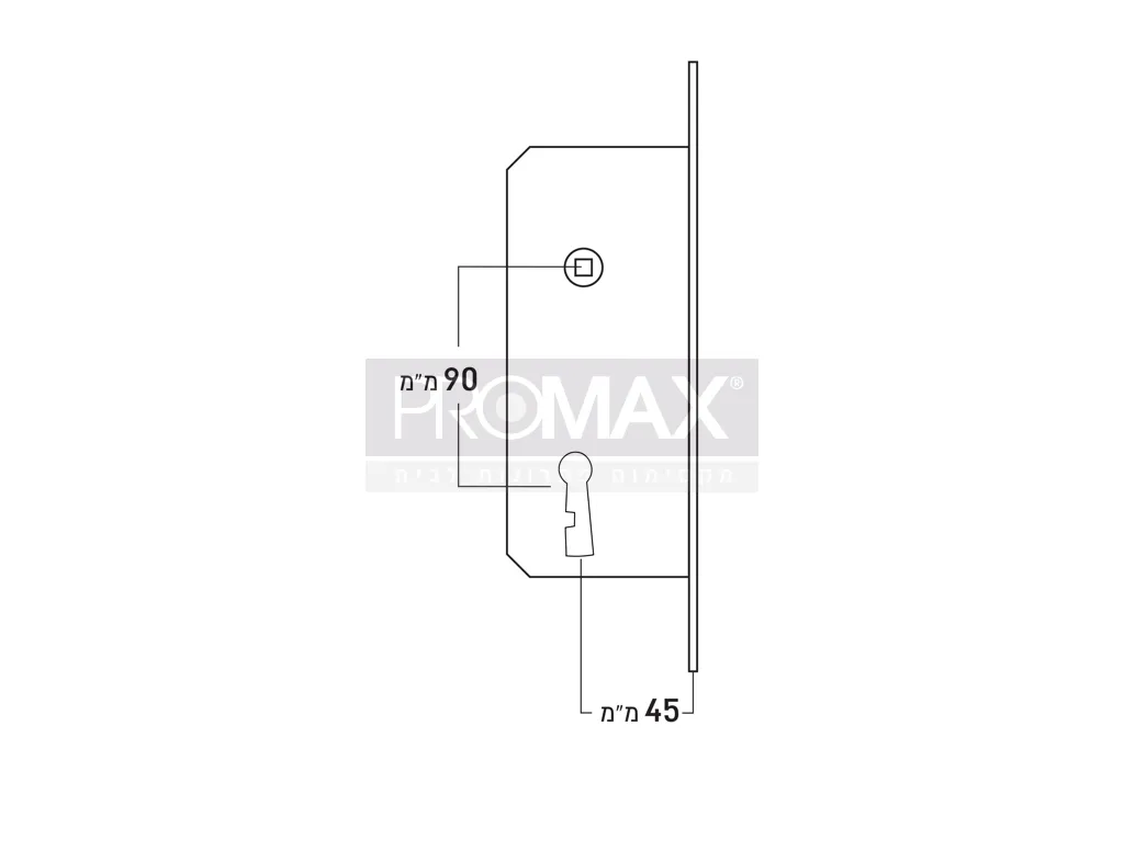 מנעול מפתח (חזית עגולה) PROMAX