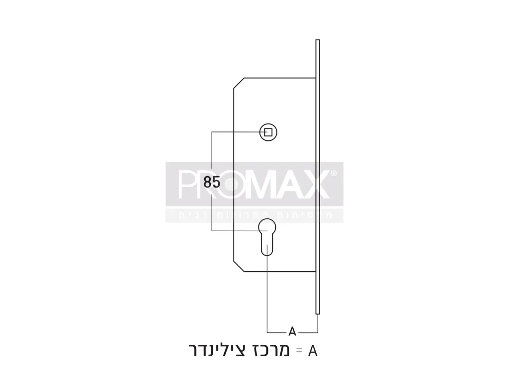 מנעול צילינדר 85/40 (חזית מוזהבת) ת.איטליה ICSA