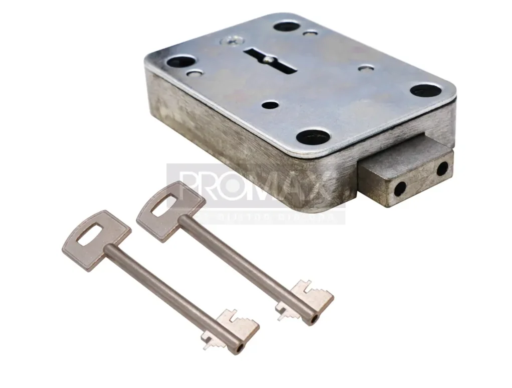 מנעול כספת מאואר (63*90) עם זוג מפתחות 52 מ"מ