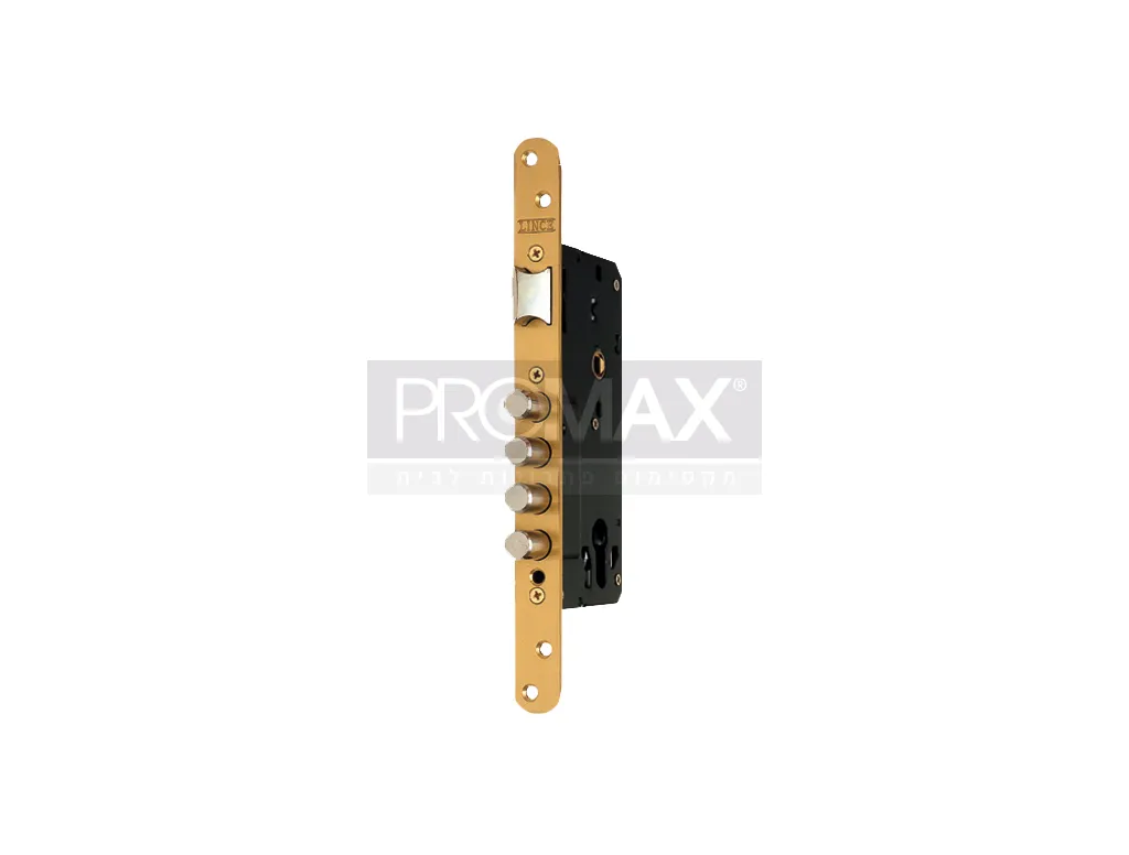 מנעול צילינדר 85/50 נעילת 4 פינים (חזית עגולה מוזהבת) ת.ספרד JIS