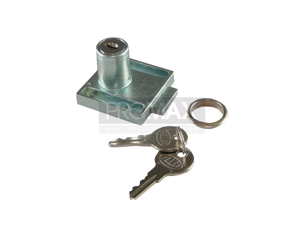 מנעול מגירה Q20 מ"מ גובה 20 מ"מ דגם אבץ P