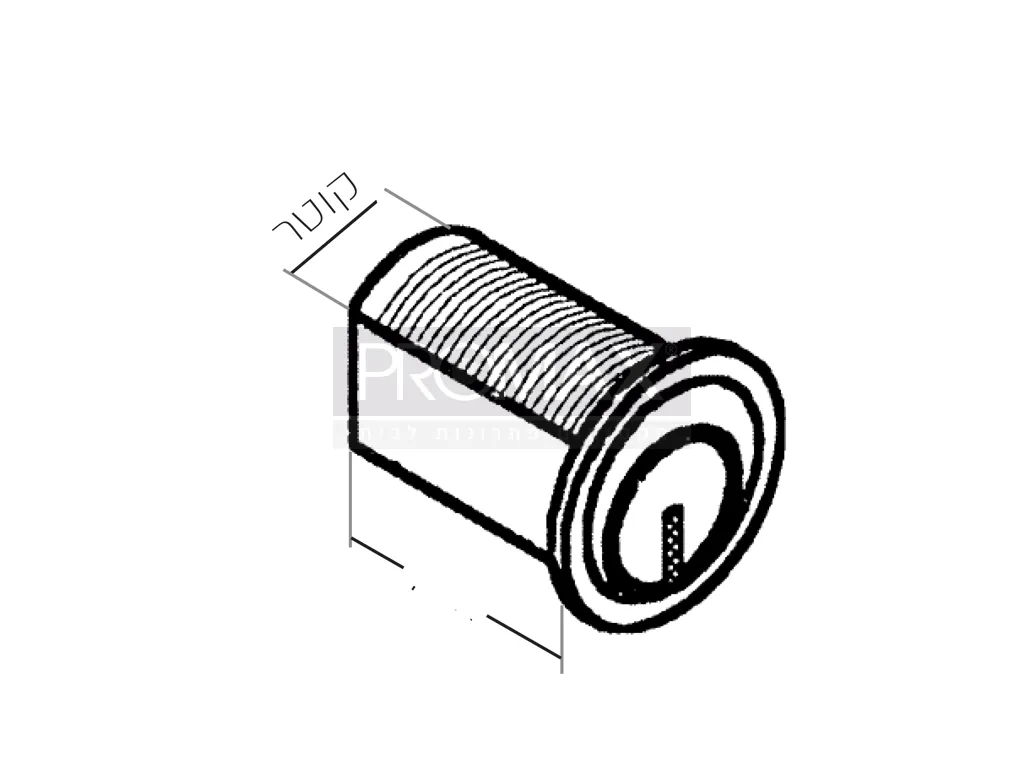 מנעול הברגה Q19 מ"מ אורך 16 מ"מ EVERGOOD