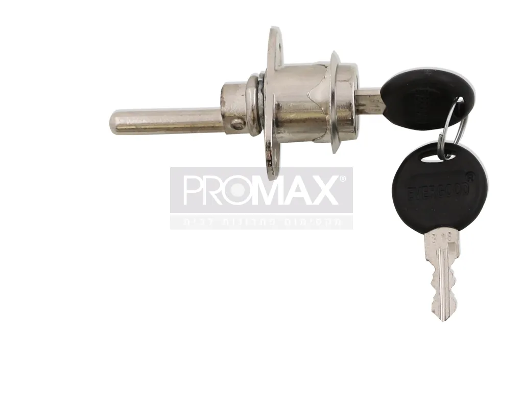 מנעול לארון מגירות Q16 + פין נעילה EVEGOOD אחיד E-40