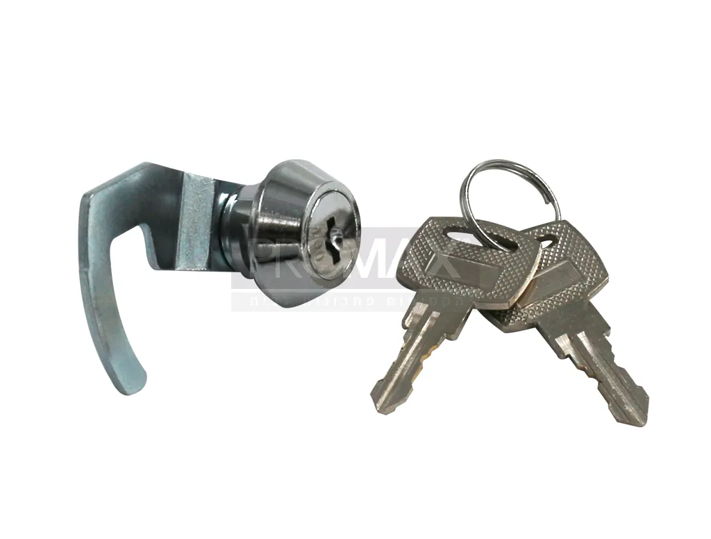 מנעול לקופות מזומן + לשונית קרס עגולה גדולה