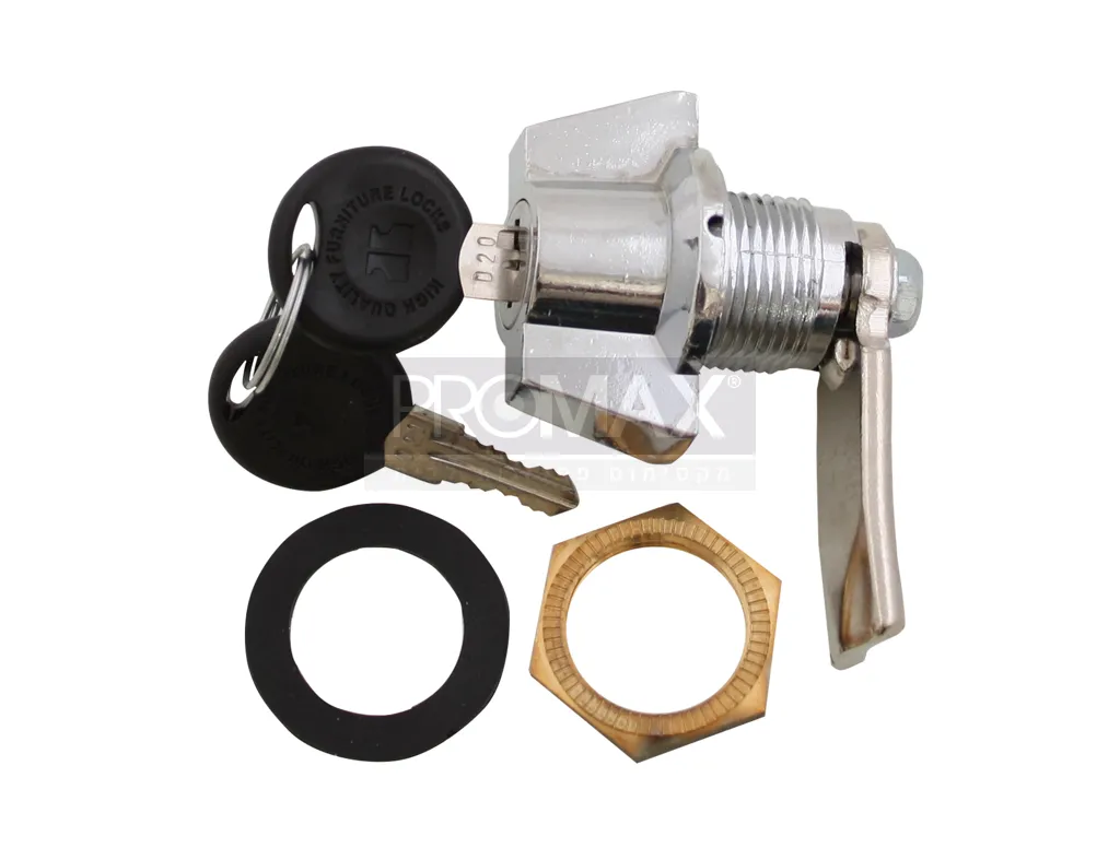 מנעול הברגה לארון מתכת Q21 מפתח אחיד