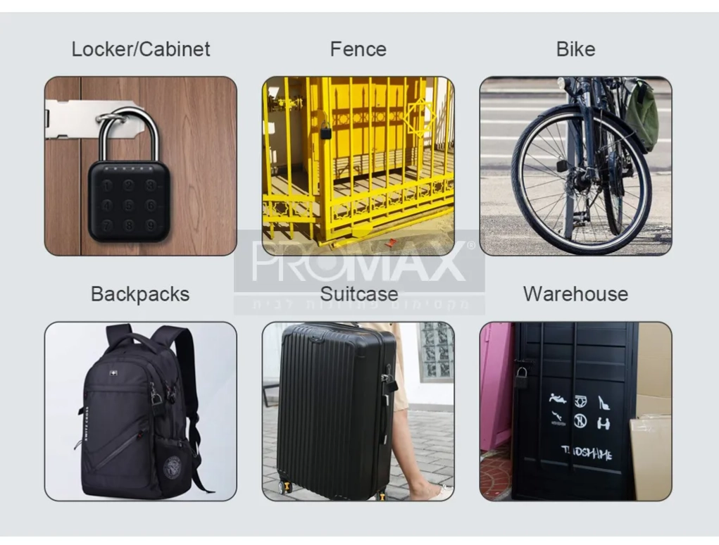 מנעול תלי קוד BT  + אפליקציה