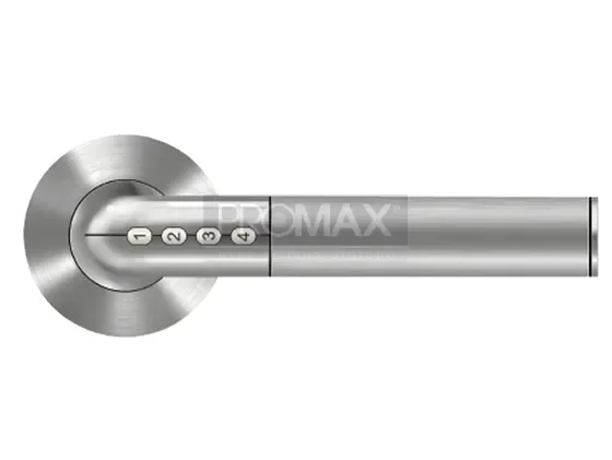 ידית לדלתות פנים פתיחה עם קוד/אפליקציה  (ניקל מט)   PROMAX