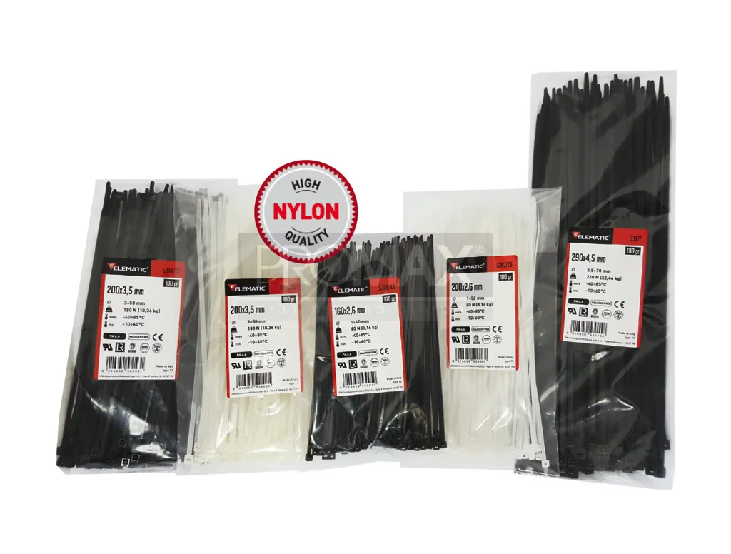 אזיקון ניילון 2.5X98 לבן ELEMATIC (איטליה)