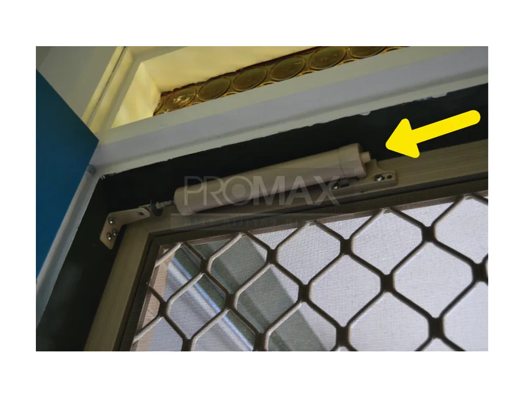 מחזיר דלת פניאומטי בוכנה + עצר ברונזה בבליסטר PROMAX