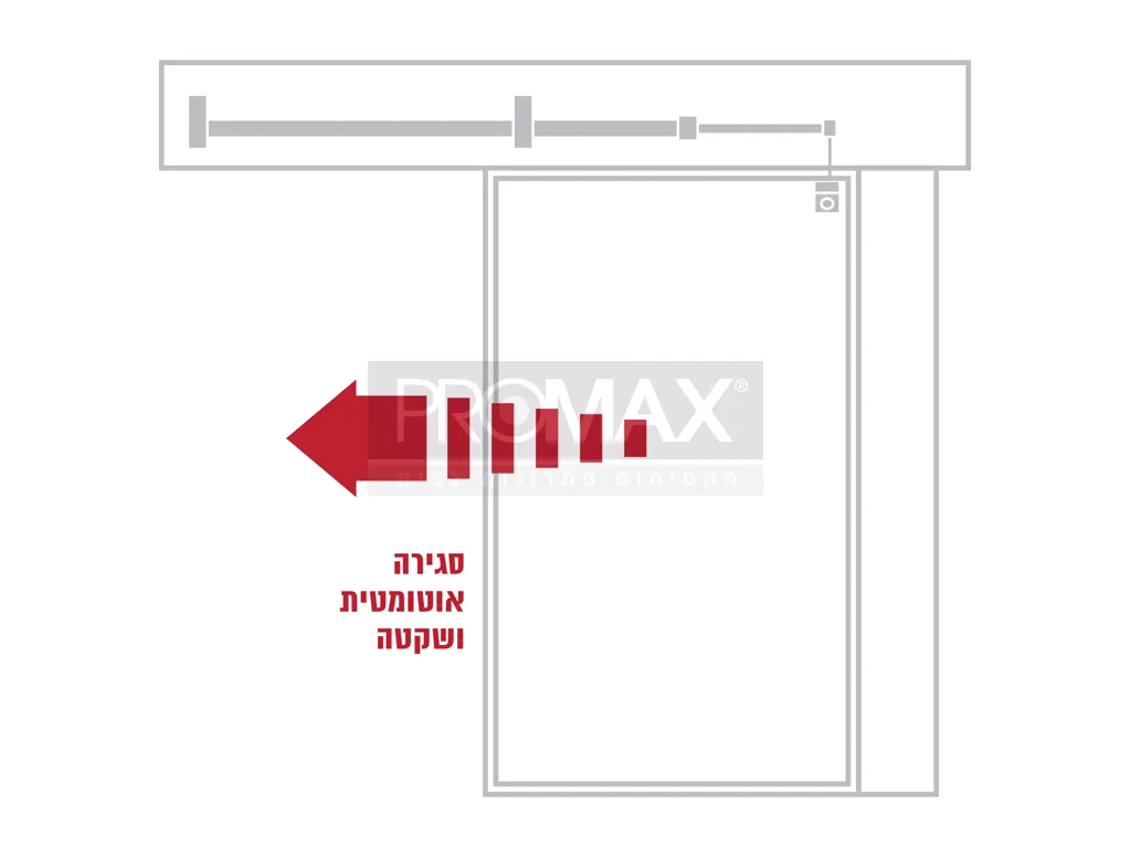 מחזיר דלת הזזה לדלת רשת/עץ/אלומינים