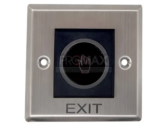 לחצן יציאה מתכת מרובע