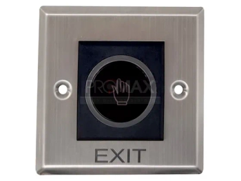 לחצן יציאה מתכת מרובע