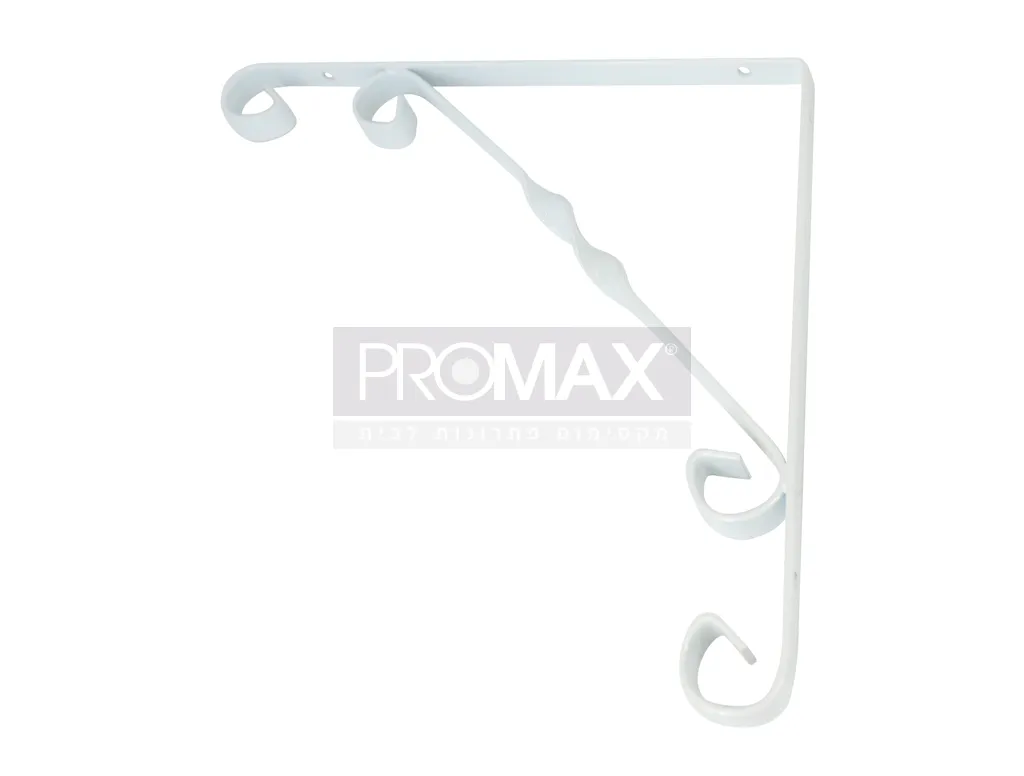 תומך מדף מקרמה 10 ס"מ לבן PROMAX
