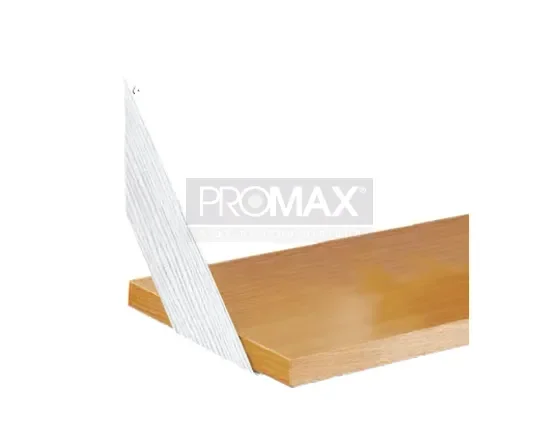 זווית טרפזית 19*19 ס"מ לבן למדף זוג PROMAX