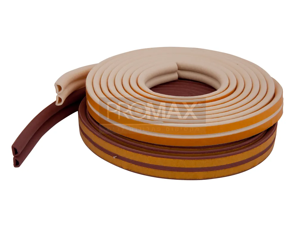 פס איטום מגומי חום פרופיל D (שתי יח" 3 מטר) PROMAX 5