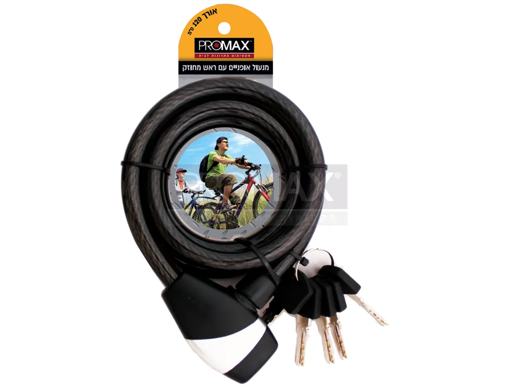 מנעול אופניים 12X120 ראש מחוזק