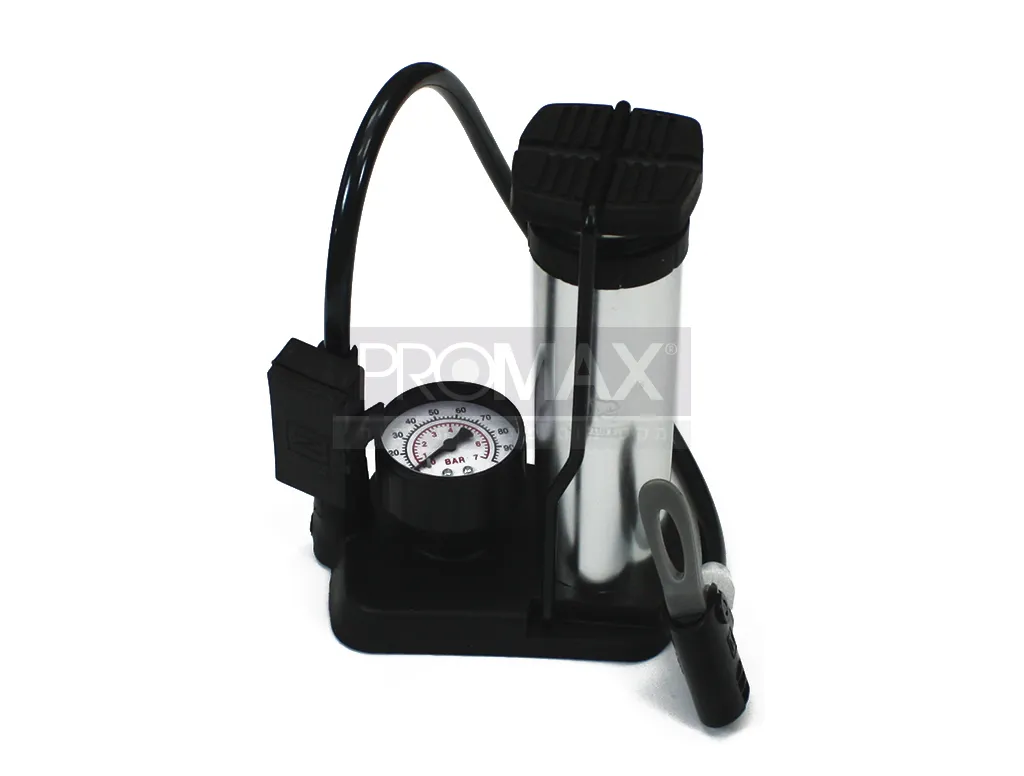 משאבת רגל איכותית עם מד לחץ בקופסה