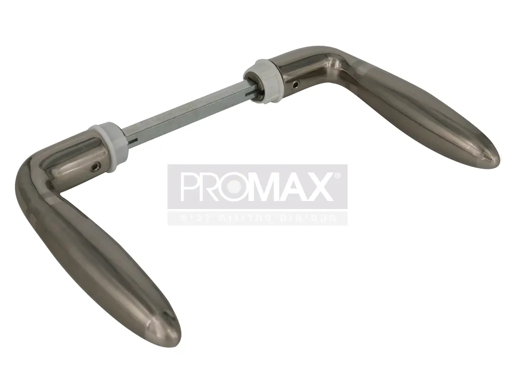 ידית לדלת ביטחון דקורטיב ניקל מט סובב סובב דגם יובל