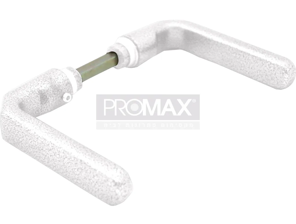 ידית לדלת ביטחון מתכת סובב סובב לבן