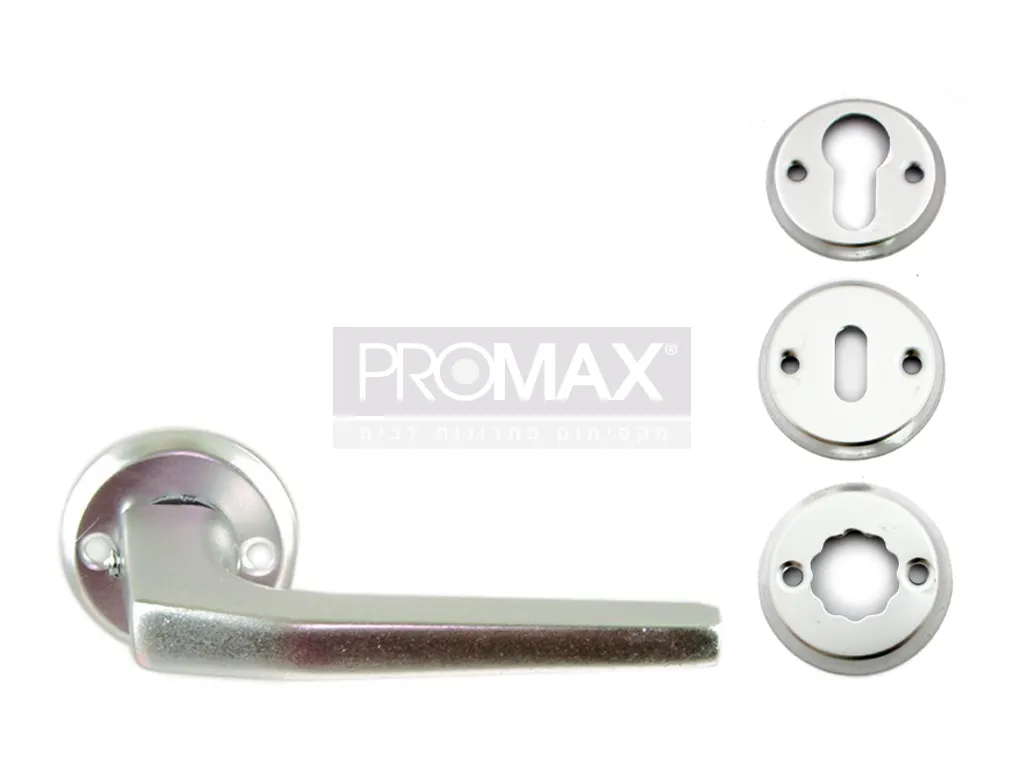 ידית אלום 236 טיבעי + רוזטות צילינדר ומפתח 5