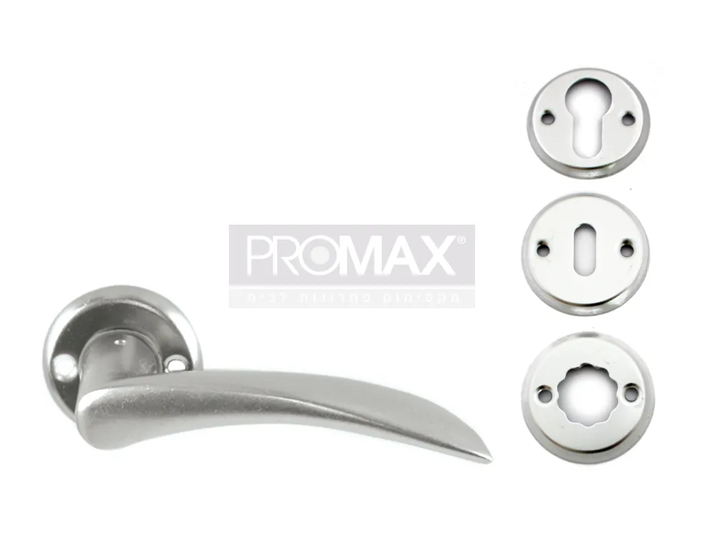 ידית אלום 291 טיבעי + רוזטות למפתח ולצילינדר 5