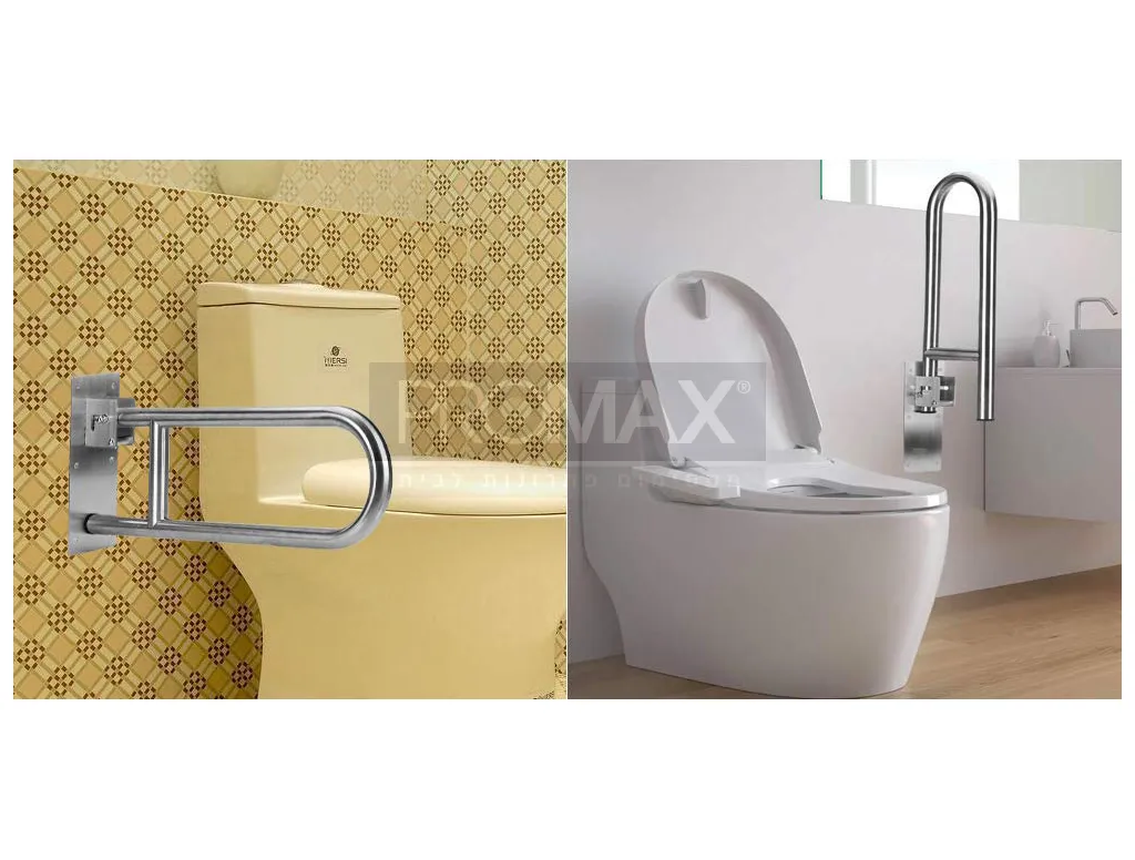 ידית מתקפלת לשירותי נכים נירוסטה (עיגון לקיר) 5