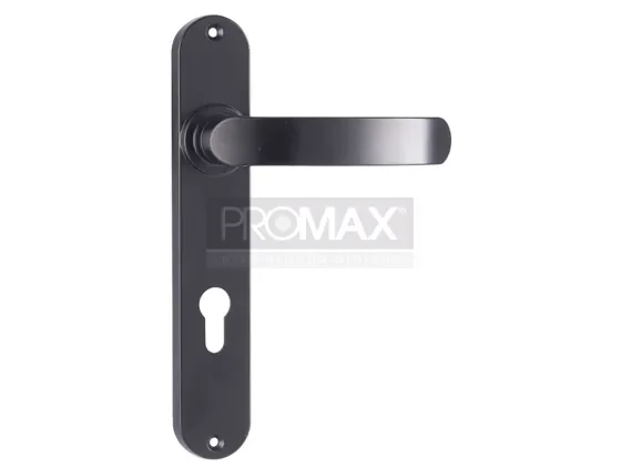 ידית שלט לדלת אלומיניום 85 מ"מ שחור (זוג)