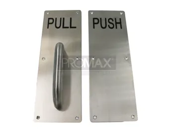 ידית קבועה + שלט נירוסטה PULL-PUSH