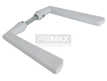 ידית לדלת ממ"ד דגם טרפז לבן