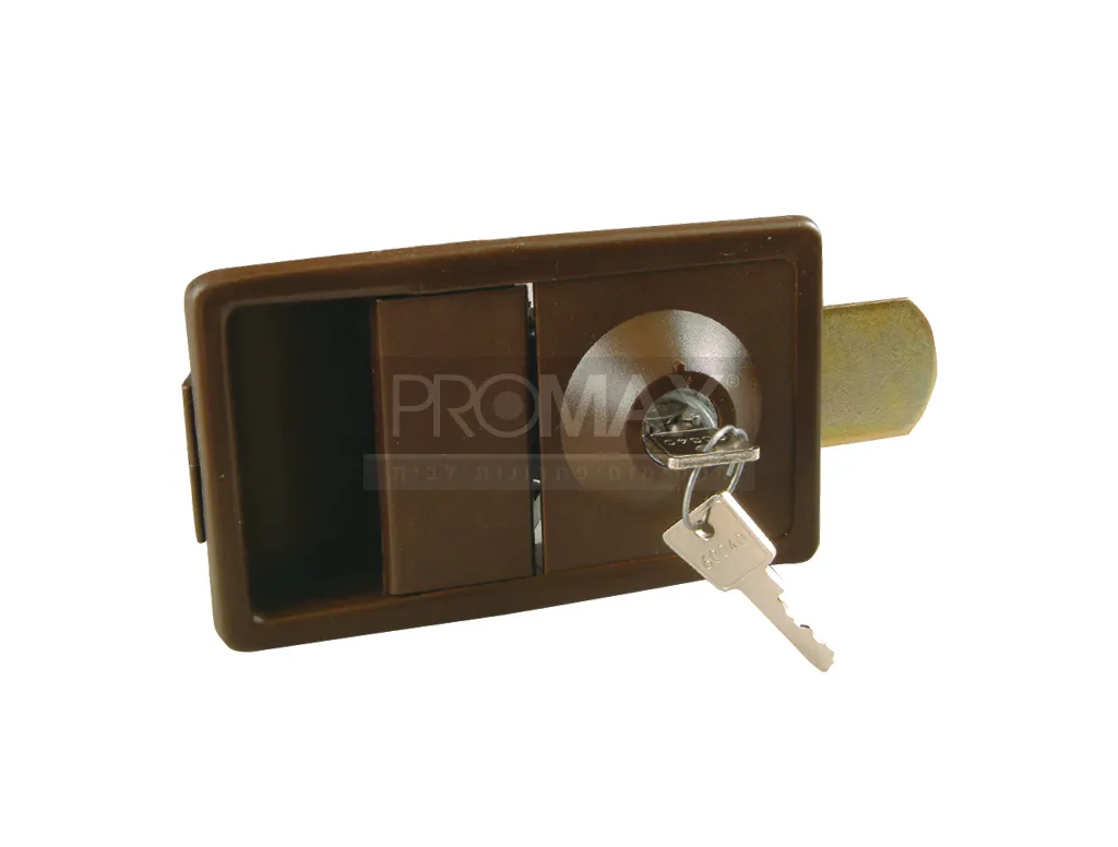 ידית לארון פח פלסטיק דגם מלבני לשונית ישרה