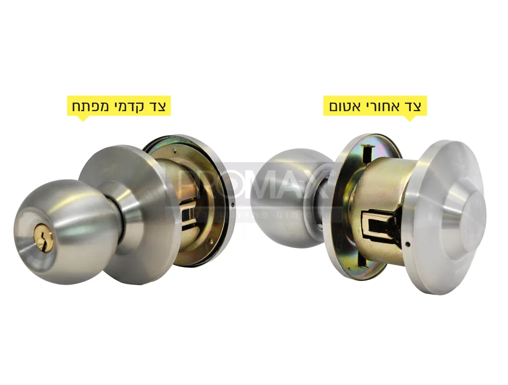 ידית פבלוק מעבר (צד 1 מפתח צד שני אטום) ניקל מט