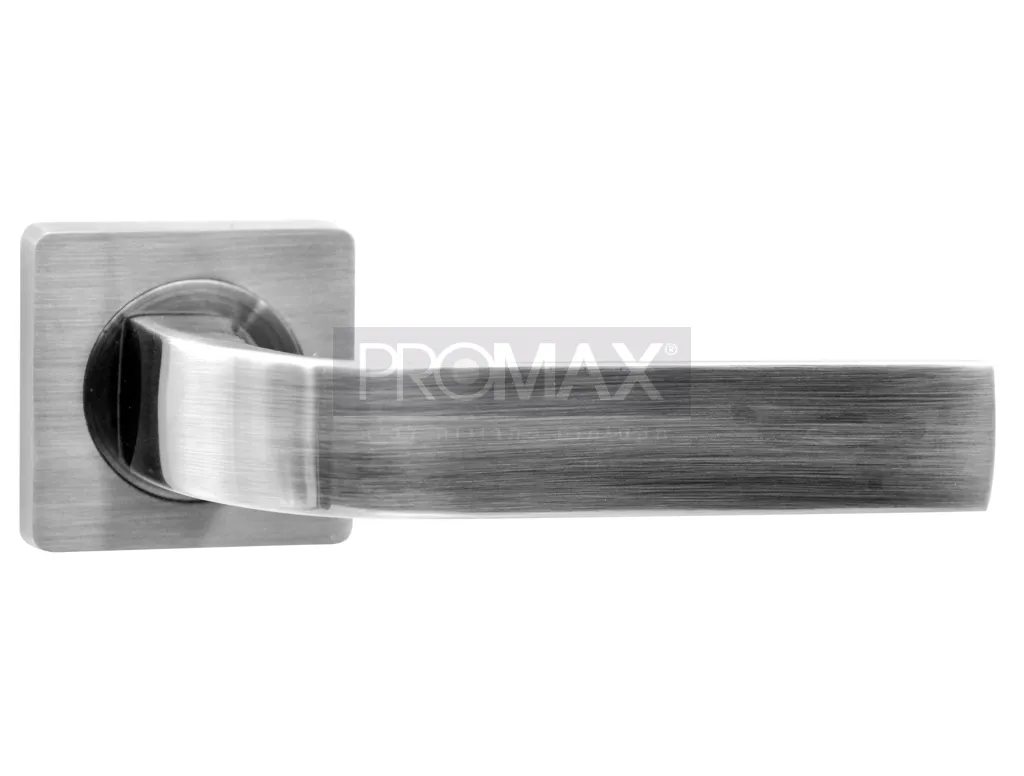 ידית דגם נועם (ממזק) ניקל מט צילינדר (רוזטה מרובעת)