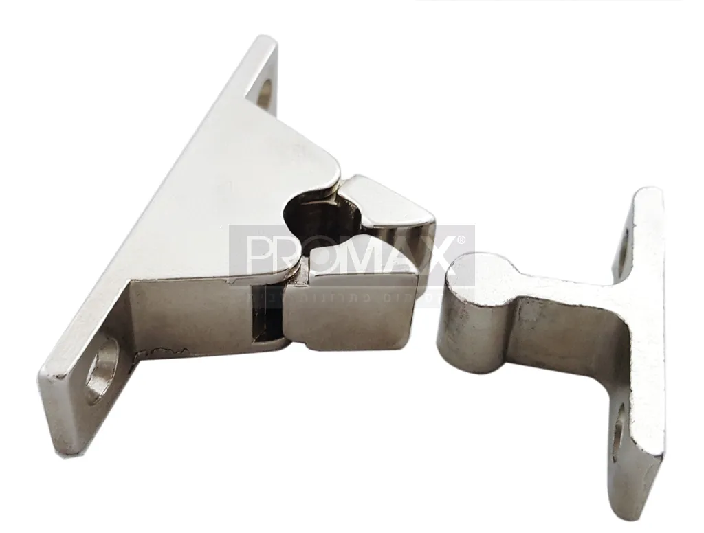 מעצור לדלת ברזל (חיבור לקיר) ניקל תוצרת איטליה IBFM 3