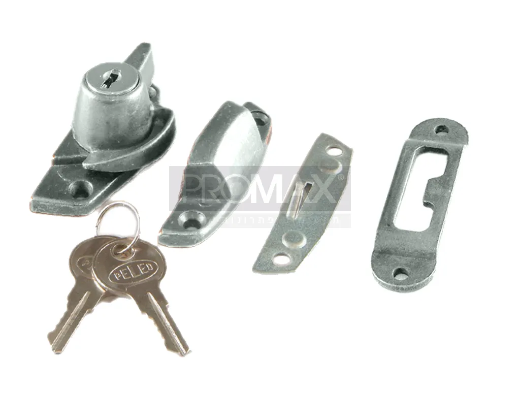 מנעול לתריס יחיד/כפול 972 טיבעי אחיד