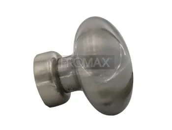 כפתור קבוע ניקל מט לפלטות בדלת ביטחון