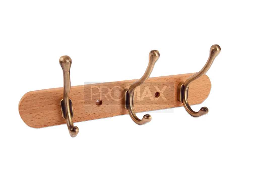 קולב פלטה עץ * 3 קולבים דגם 243 PROMAX