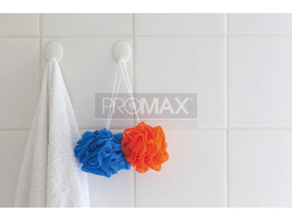 קולב הדבקה אובלי בינוני שקוף (מס" 2)