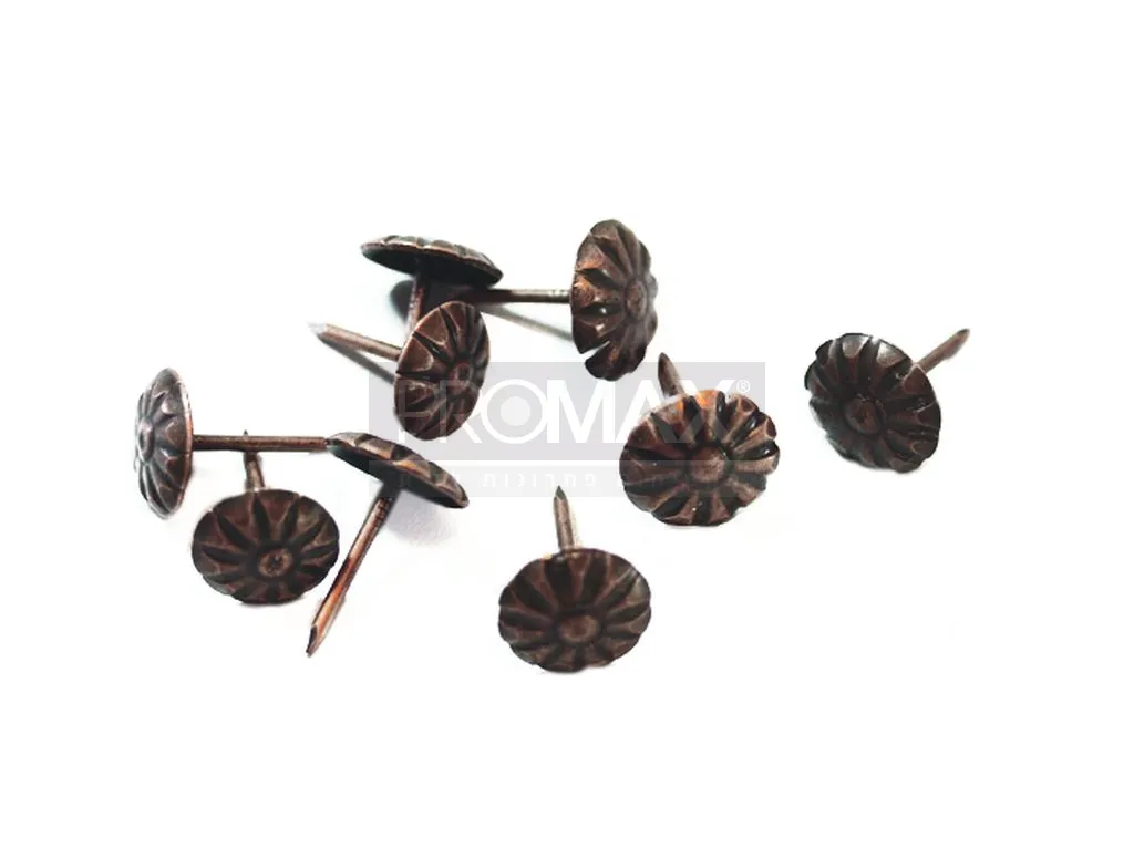 מסמר ריפוד פרח ברונזה 1000 יח'