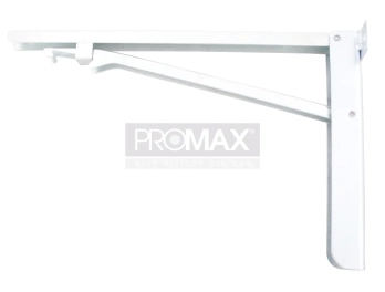 קונזול לשולחן מתקפל לבן מחוזק 40 ס"מ