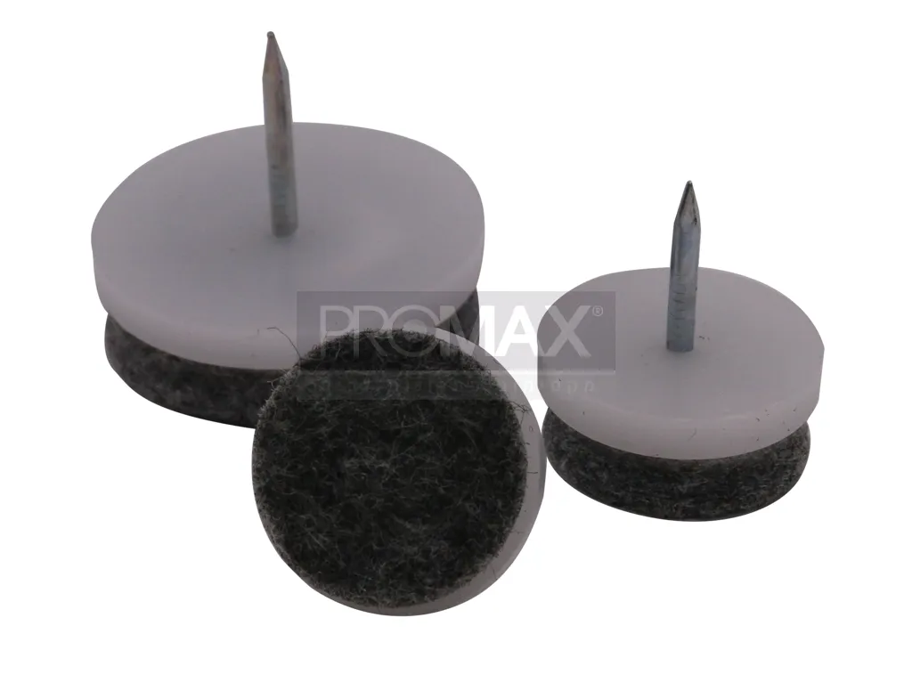 תומך כיסא מסמר לבן + לבד 20 מ"מ בקופסת פלסטיק (160יח)