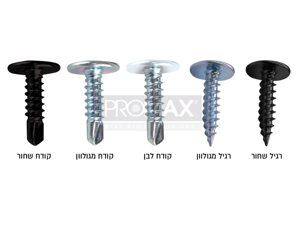 בורג פח לפח שחור 13*4.2 1000 יח'