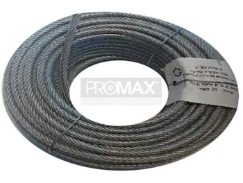 כבל פלדה מגולוון ומצופה