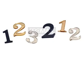 מספר 1-9 לדלת עם מדבקה