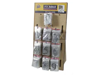 סטנד מספרים לדלת פלסטיק