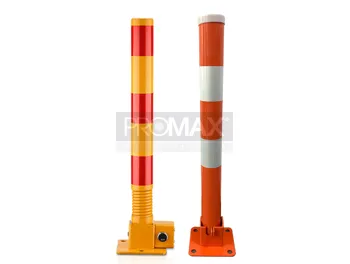 עמוד חניה עגול 60 מ"מ מתקפל