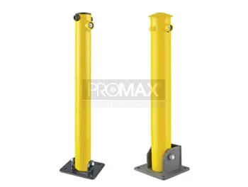 עמוד חניה עגול 60 מ"מ מתקפל