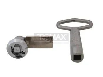 מפתח/מנעול לארון מתכת דגם עגול